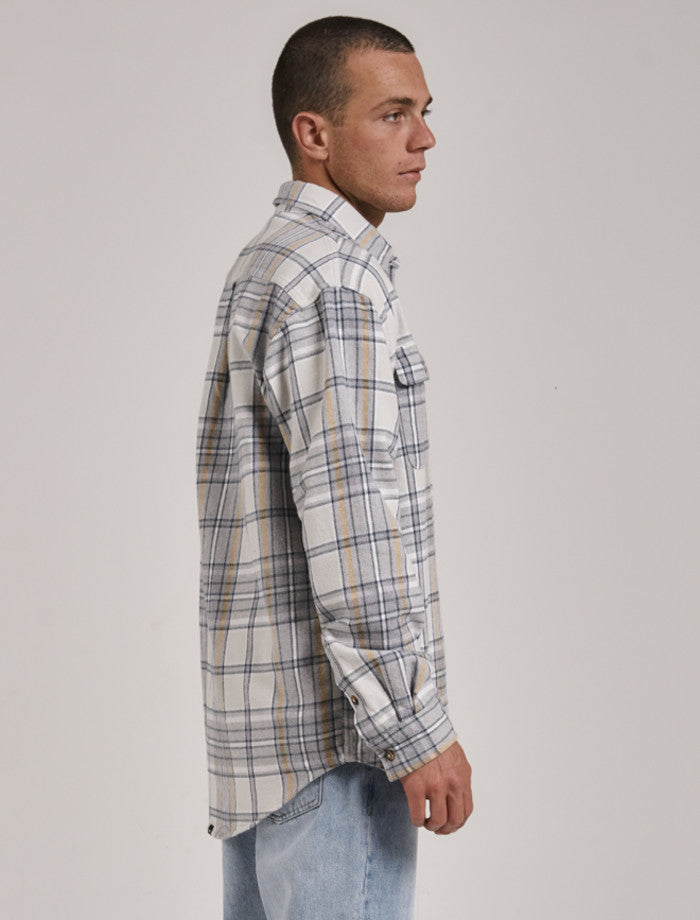 Coat of Thrills Twill Flannel Shirt- Stargazer