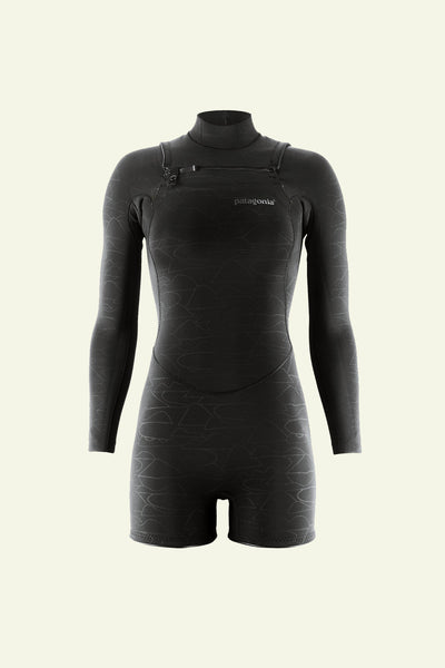 サーフィン・ボディボード Patagonia W's R1 Lite Yulex Spring Suit Patagonia W's R1 Lite Yulex FZ L/S Spring Suit Black | Crystal