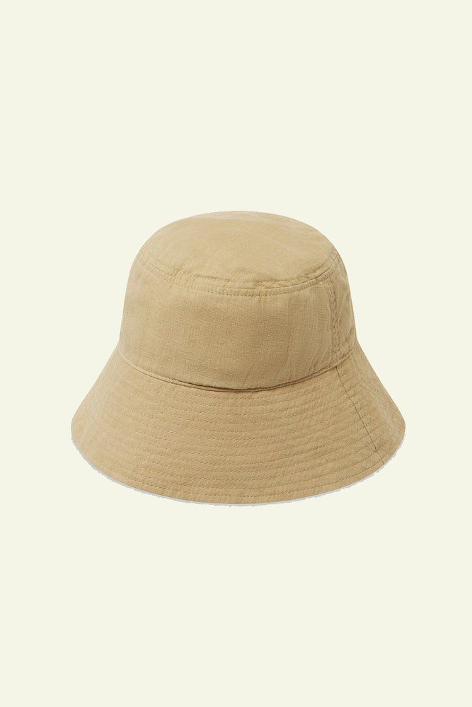 Linen Bucket Hat - Biscuit