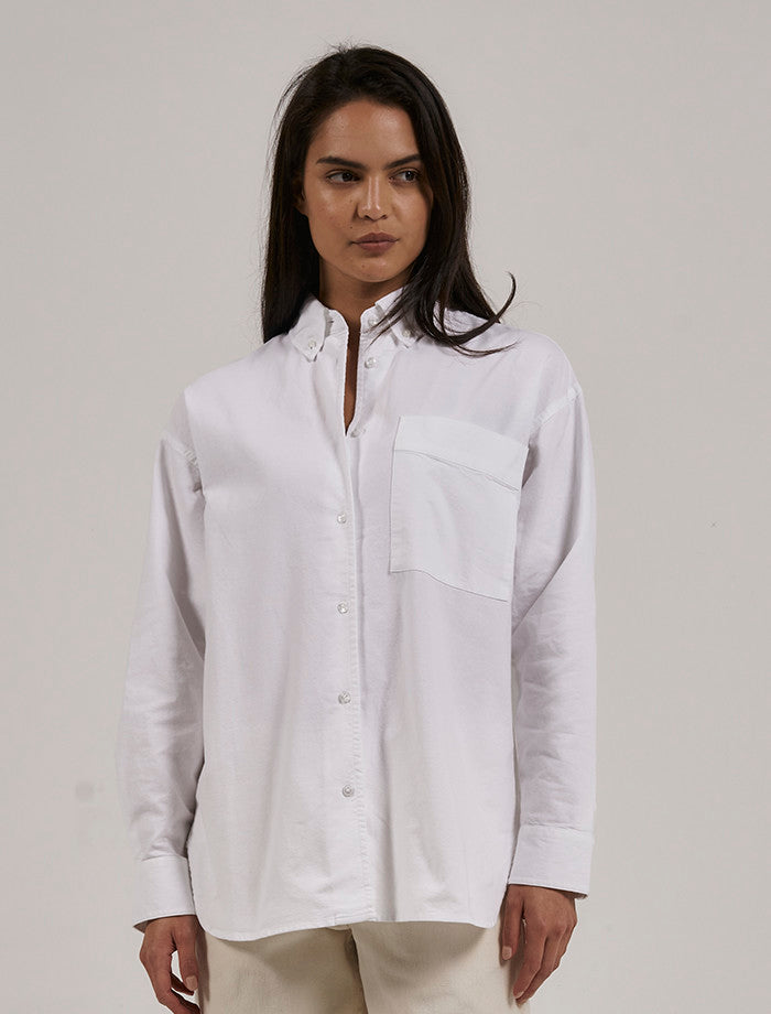 Maxwell Oxford Oversized Shirt - White