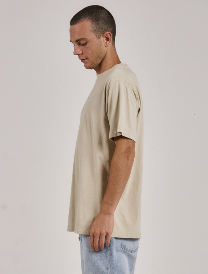 Minimal Thrills Merch Fit Tee- Oatmeal