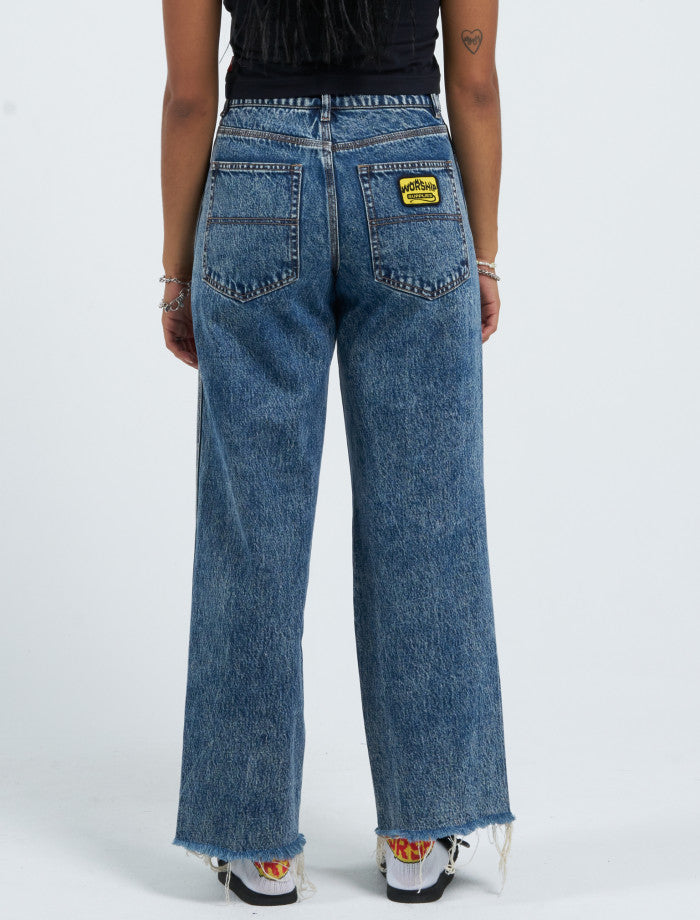 
            
                Load image into Gallery viewer, Rest Stop Sloucher Jean- Indigo Acid
            
        