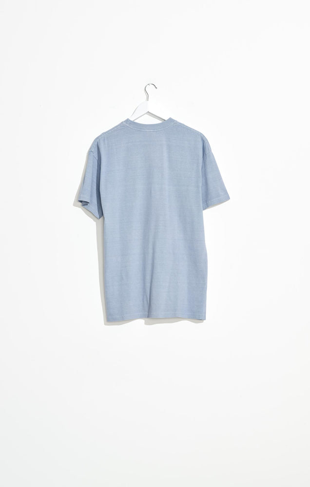 Yeah Well What  50-50 SS Tee- Pigment Dusty Light Blue