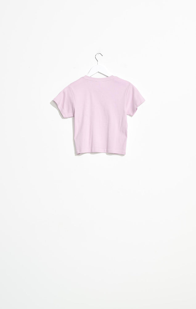 Gone Moody Rib Tee - Light Mauve